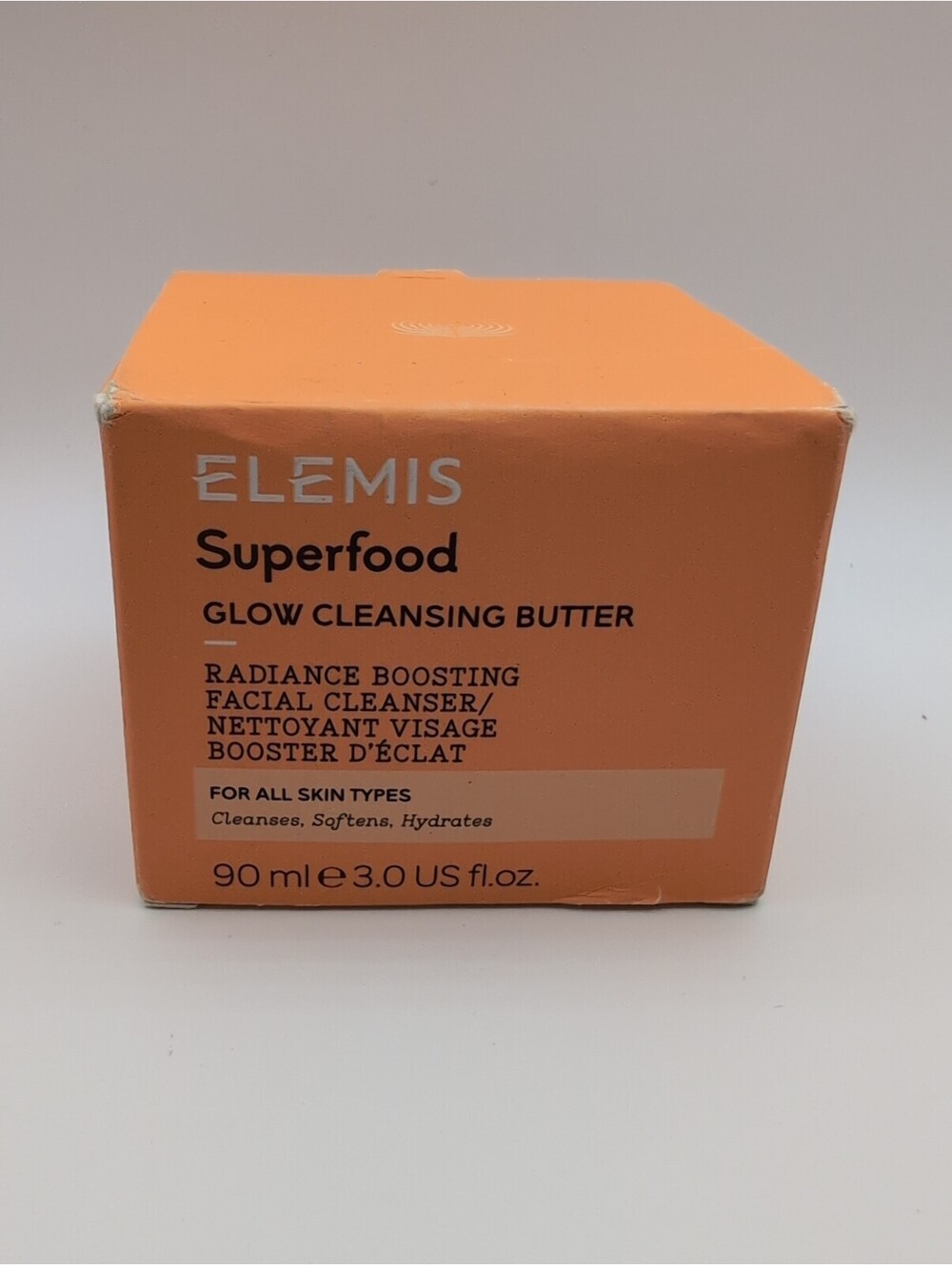 ELEMIS Superfood Glow Cleansing Butter Radiance Boosting Facial Cleanser 3oz New